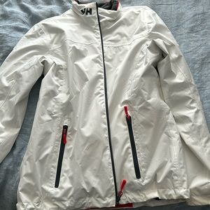 Women’s Helly Hansen soft shell coat. It is fleece lined inside.